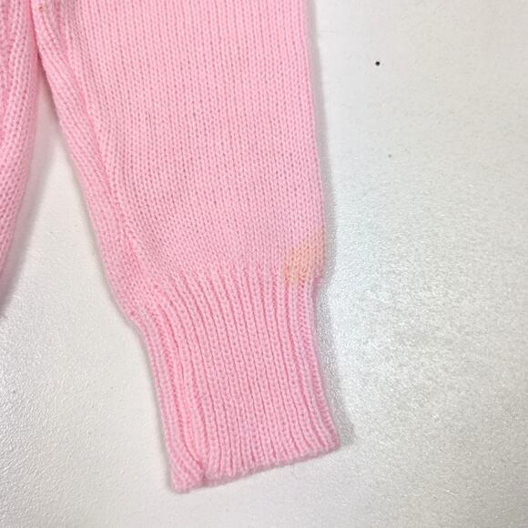 Vintage Rainbow Creek Sweater Girls Size Small 6X Pink Pullover Crewneck - Picture 5 of 5